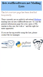 Mobile Screenshot of lists.wafflesoftware.net